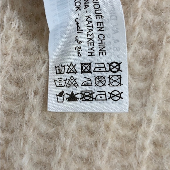 NWT. Zara Cream Knit Turtleneck Sweater. Size S. - Picture 7 of 7